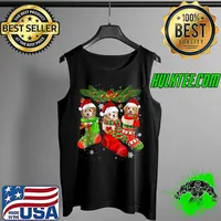 Cute Shih Tzu In Sock Christmas Santa Shih Tzu X-mas Lover T-Shirt Tank Top