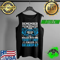 Grandpa Grandfather Fishing Saying Fisherman Fishing T- Tank Top