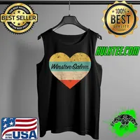 I Love Winston-Salem North Carolina Vintage Distressed Retro T- Tank Top
