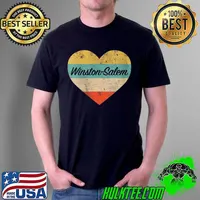 I Love Winston-Salem North Carolina Vintage Distressed Retro T- Unisex