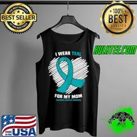 I Wear Teal For My Mom Trigeminal Neuralgia Awareness T- Tank Top
