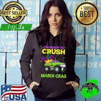 i'm Ready To Crush Mardi Gras Monster Trucks T-Shirt