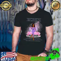 International Women's Day Woman History Month Women Win Girl T-Shirt Guys V Neck
