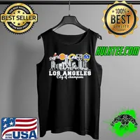 Los angeles Dodgers los angeles Lakers los angeles rams LA la galaxy city of champions Tank Top