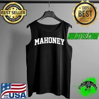 Mahoney Name First Last Athletic College Sports Arch Funny Premium T-Shirt Tank Top