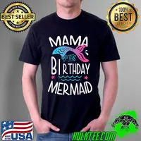 Mama Of The Birthday Mermaid Gifts Women Family Matching T-Shirt Unisex
