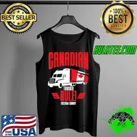 Premium Canadian Truckers Rule Shirt Freedom Convoy 2022 T-Shirt Tank Top