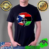 PUERTO RICAN AFRO LATINA, Boricua Puerto Rico Flag T-Shirt Unisex