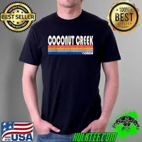Retro Vintage 70s 80s Style Coconut Creek, FL T-Shirt Unisex
