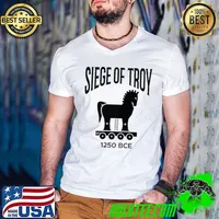 Siege of Troy Trojan Horse Trojan War Greek Mythology Premium T-Shirt