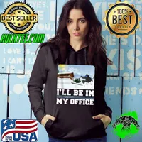 Skiing Ill Be In My Office Skier Winter Sports T-shirt