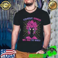 Someday Otakus Wil Rule The World - Kawaii Anime Manga T- Guys V Neck