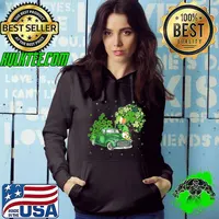 St Patricks Day Truck Gnome Heart Shamrock Clover Boys Girls T-Shirt