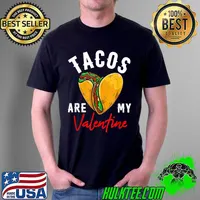 Tacos Are My Valentines Day Kids Boys Shirt Funny Taco Lover T-Shirt Unisex