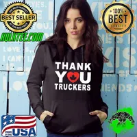 Thank you truckers Canada flag freedom convoy 2022 Hoodie
