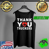 Thank you truckers Canada flag freedom convoy 2022 Tank Top