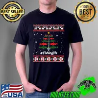 This is My Christmas Pajama Fishing Christmas Merry Fishmas T- Unisex