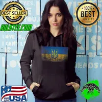 Vintage Ukrainian Flag Of Ukraine Retro Style T-Shirt Hoodie