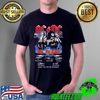 ACDC 50 Years 1973 2023 Thank You For The Memories Shirt Unisex