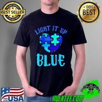 Autism Awareness Shirt Light it up Blue Autism Awareness T-Shirt
