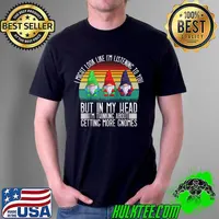 Best I Might Look Like I'm Listening To You But In My Head Gnomes T- Unisex