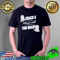 Coach k call Tom Brady for duke basketball shirt