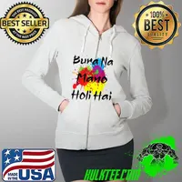 Cool Bura Na Mano Holi Hai, Happy Holi Festival India Colors T-Shirt Full Zip Hooded