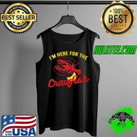 Crawfish Im Here For The Vintage Cajun Festival Mardi Gras T- Tank Top