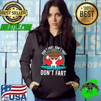 Don't Fart Don't Fart Don't Fart Funny Squat Gym Vaporwave T-Shirt
