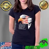 Eagle America Will Never Be Destroyed From The Outside If We Falter And Lose Our Freedoms America Flag Shirt Ladies Tee