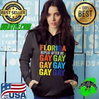 Florida Gay Say Gay Say Trans Stay Proud LGBTQ Gay Rights T- Hoodie
