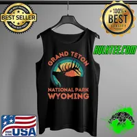 Grand Teton National Park Wyoming Elk Nature Hiking Outdoors Premium T-Shirt Tank Top