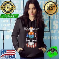Holmes Cay Single Cask Rum Skull American Flag Shirt Hoodie