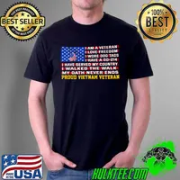 I am veteran DD 214 seved my country proud vietnam veteran america flag shirt
