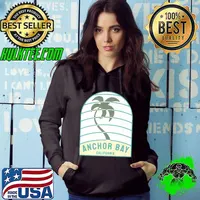 I Love Anchor Bay Beach California Palm Tree CA Premium T-Shirt Hoodie