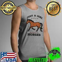 Just A Girl Who Loves Horses, Horse Women Riding T-Shirt