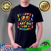 Last Day of School Shirt For Teacher Off Duty Tie and Dye Premium T-Shirt Unisex