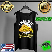 National Pizza Day Cheesy Pizza Foodie Italian Food Lover Premium T-Shirt Tank Top