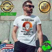 Never Underestimate An Old Lady Who Loves Weightlifting And Was Born In March Blood Moon Shirt