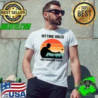Novelty Cornhole Hitting Holes and Crushing Lawn Sports Fan Premium T-Shirt Unisex