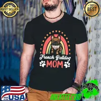 Official French Bulldog Mom Frenchie Mom Dog Mom French Bulldog Owner T- Guys V Neck