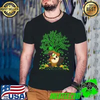 Original Platypus Lover Shamrock Tree Platypus St. Patrick's Day Premium T-Shirt Guys V Neck