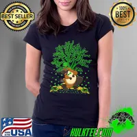 Original Platypus Lover Shamrock Tree Platypus St. Patrick's Day Premium T-Shirt Ladies Tee