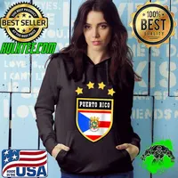 Puerto Rico T-shirt Coat of arms Tee Flag souvenir San Juan T- Hoodie