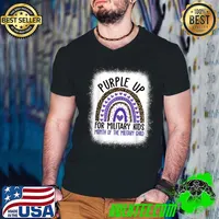 Purple Up For Military Kids Cool Month of the Military Child T-Shirt Guys V Neck