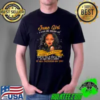 Queens Are Born In June Birthday Gifts Girl Black Women T-Shirt Unisex
