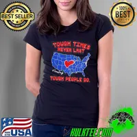 Texas tough times never last tough people do Ladies Tee