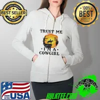 Trust me I'm a girl horse equestrian western rider rodeo Full Zip Hooded