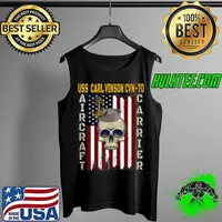 USS Carl Vinson CVN-70 Veterans Day Dad Boy Son Grandpa T- Tank Top