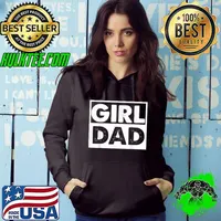Vintage Girl Dad Proud Men Daddy Father Of Girl Dad T-Shirt